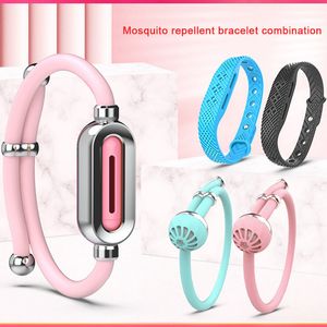 Pulsera repelente de mosquitos para Control de plagas, aceite esencial de planta de silicona, pulsera no tóxica inofensiva, pulseras repelentes de insectos