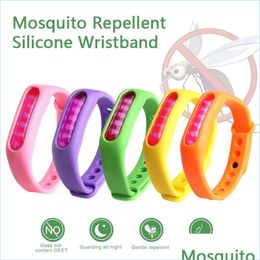 Antiparasitaire Enfants Bracelet Anti-Moustique Huile Végétale Capse Bande Antiparasitaire Sile Bracelet Drop Delivery 2021 Maison Jardin H Mjbag Dhqdd