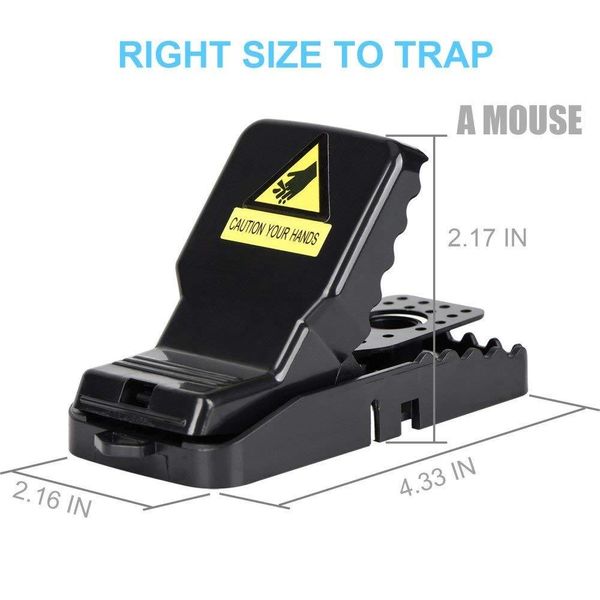 Pest Control Small 4.3in 10cm Mouse Trap Clamp Rodent ABS Alligator Clip with Sharp Sawtooth Spring Perch Recycled Catch Indoor Little Mice Rat Direct from China