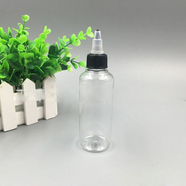 Bouteille à presser en plastique PET 100 ml avec bouchons à bec 1000 pièces bouteilles pour jus compte-gouttes bouteilles vides E liquide huile