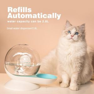 Fontaine à boire automatique pour animaux de compagnie, eau pour chat, escargot, mangeoire pour chien, bols d'alimentation 278v