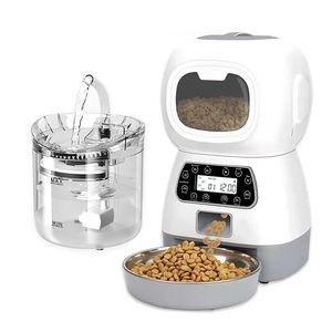 Distributeur automatique d'aliments pour animaux de compagnie chat fontaine d'eau minuterie intelligente distributeur de nourriture pour chien et bol animaux capteur à boire 220323