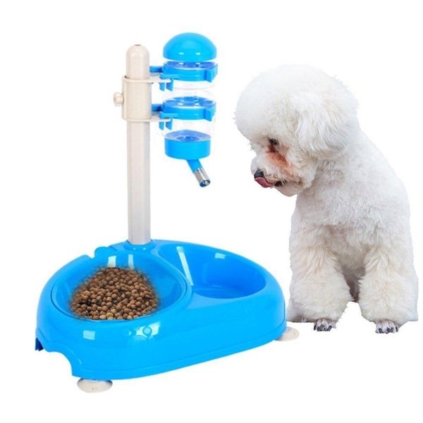 Fuente de agua automática para mascotas Colgando Bebida Comida Cuencos Botella de agua Hervidor para gato Perro Bebedor de agua para mascotas Dispensador Y200922