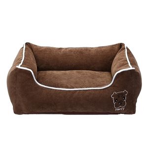 Lit pour animaux de compagnie pour petit moyen grand chien Crate Pad Deluxe doux Ding fond résistant à l'humidité toutes les saisons Puppy House Y200330