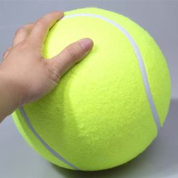 Juguete para morder para mascotas, pelota de tenis gigante de 24CM para perros, juguete para masticar, pelota de tenis inflable, firma Mega Jumbo, suministros para pelotas de juguete para mascotas D2.5