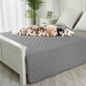 Couverture de compagnie pour animaux de compagnie Protecteur de canapé pour chiens Cover-lit Réversible Couverture de meubles pour chiens 240407