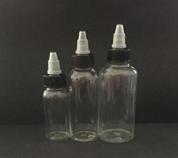 Botella de PET 30pcs 30ml 50ml 60ml 100ml 120ml Cap Bottle Liquid Liquid Bottle con Bottles Dropper