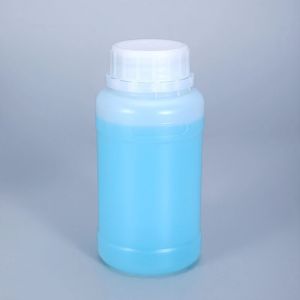 Bouteille d'animaux de compagnie Médecine chimique bouteilles en plastique rond avec couvercle Conteneur de rangement de lotion liquide