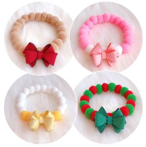 Pet Bowknot Chat Chien Boule Collier Élastique Réglable Animaux De Compagnie De Noël Accessoires Cole Duck Accessoires