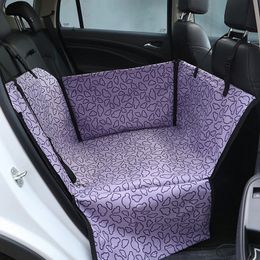 Sac de siège de voiture pour animaux de compagnie, accessoires de voyage double épaisseur, sacs suspendus en maille pliables, fournitures pour animaux de compagnie, tapis imperméable pour chien, couverture de sécurité 240307