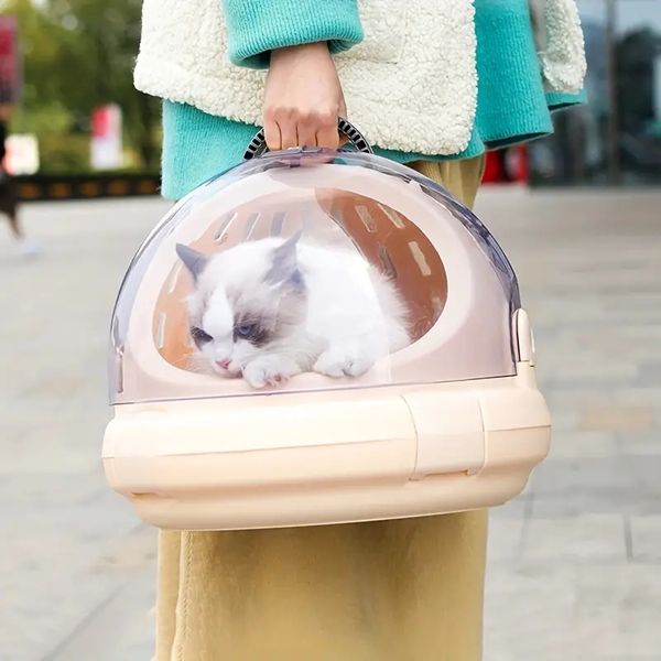 Pet Carrier Backpack Portable Space Capsule Cat Carrier Puppy Carrying Case For Travel Outdoor Use