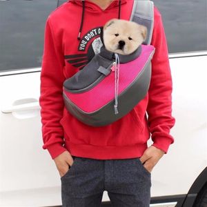 Pet Carrier Cat Puppy Small Animal Dog Carrier Sling Front Mesh Travel Tote Schoudertas Rugzak S en L3019