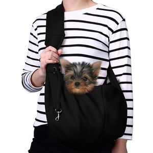 Pet Carrier Hand Sling Verstelbare Gevoerde Riem Tote Bag Ademend Schouder Voorvak Riem Dragen Kleine Hond Kat Auto Sea342f