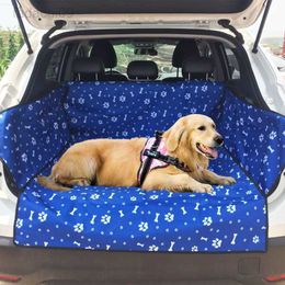 Pet Carriers Dog Trunk Cover Protector Carrying pour Chats Chiens Transport Siège Arrière de Voiture Tapis Imperméable HKD230706