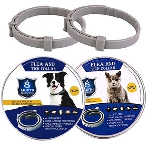 Collar para quitar pulgas y garrapatas para perros y gatos, Collar antiparasitario ajustable, Collar para perros antipulgas para cachorros, gatos, productos para perros grandes