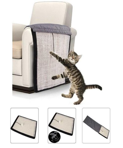 Protectores contra rasguños para gatos y mascotas, alfombrilla para raspar, almohadilla para rascar para gatos, árbol para escalar, poste para rascar, sofá, silla, pie, Protector de muebles 9161427