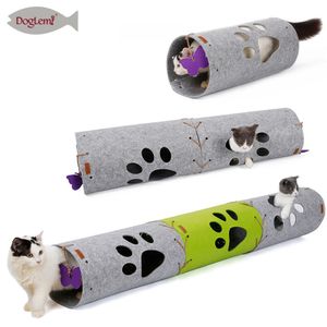 Pet Cat Tunnel Toys Lange 45 CM Outdoor Katten Training Toy DIY Stiksels voor Katten Katten Interactive Foldabe Tunnel Buizen Pet Speelgoed LJ201125