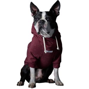 Pet kleding, hond vier poots hoodie, lange mouwen trekkoord fit, massieve kleur honden hoodie voor warmte -leboqipaishi 04