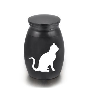 Urnes de crémation pour animaux de compagnie en alliage d'aluminium étanche Animal chat cendres mémoire urne pour animaux de compagnie 16x25mm