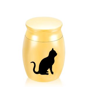 Pendentif de crémation pour animaux de compagnie urnes en alliage d'aluminium étanche Animal chat cendres mémoire urne pour animaux de compagnie 30x40mm