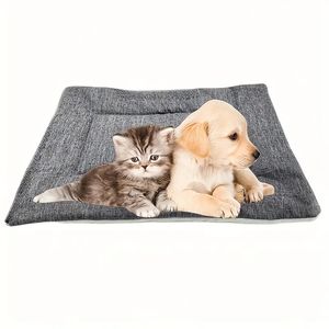 Coussin pour animaux de compagnie, coussins en peluche pour animaux de compagnie pour caisses pour chiens, coussin de siège pour animaux de compagnie lavable chenil lit pour chien lit pour chat