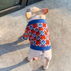 Pet Designer Vêtements pour chiens Pull Marques Pull pour chien Manteau pour animaux de compagnie par temps froid Schnauzer Bouledogue français Chiot Chat Pull