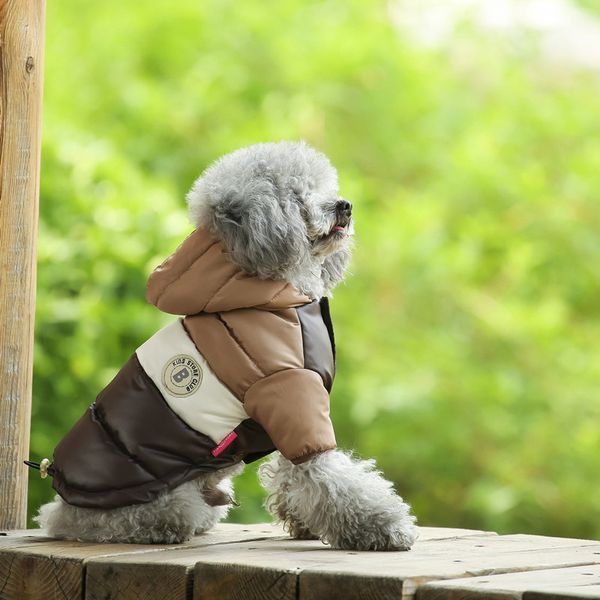 Ropa para perros, chaleco cálido para el viento Teddy Hiromi, ropa de dos patas, abrigo de invierno para gatos en 8 colores