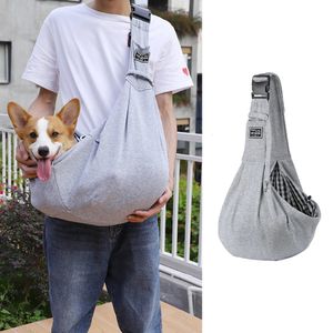 Pet Dog Sac Outdoor Travel Puppy Sacs à bandoulières Chiens Single Comfort Sling Handsbag Tote Pouche chaton Corgi Transport PETS 240412