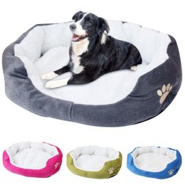 Cama para perros de mascotas Plush calientes de sofá durmiendo tapete con cubierta extraíble para perros gatos manta casera cama perro accesorios Hondenmand2895