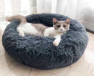Pet Dog Bed Canapa lit confortable beignet câlin Round chien Kennel Ultra Soft Washable Dog and Cat Cushion Bed Winter Warm Sofa3861507