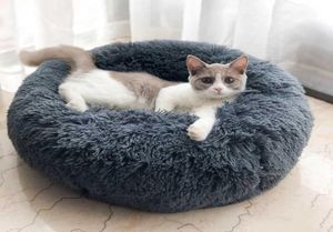 Pet Dog Bed Canapa lit confortable beignet câlin Round chien Kennel Ultra Soft Washable Dog and Cat Cushion Bed Winter Warm Sofa9558827