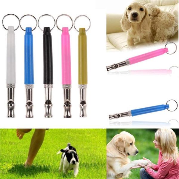 Chien de compagnie oiseau formation sifflet ultrasons chiens formation flûte avec sangle balle Clicker contrôle de l'aboiement pour chiens chiot fournitures pour animaux de compagnie