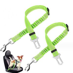 Pet Dog Car ceinture de sécurité Tampon rétractable Tampon élastique Réfléchissante Terraction Corde Chienne Lash Harnness Chiens Lash Corde accessoires