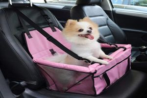 Siège de voiture pour chien de compagnie panier étanche sacs de siège de chien imperméables hamac pliant sac de transport pour animaux de compagnie pour petits chiens de chat voyage de sécurité2516058