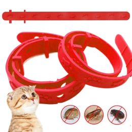 Pet Dog Cat Collier réglable Alivable Élimination effective de la puce des poux de poux Mosquito Cat Mosquitoe Repulsion Collier d'animaux