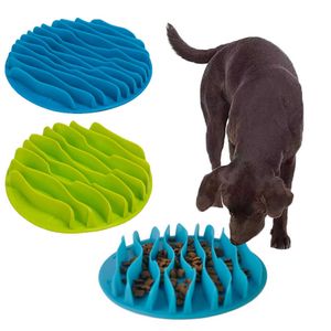 Huisdier hond kattenvoeding langzame feeder jungle ontwerp puppy anti slip choke bewijs kom stop labyrint gezond eten voeding bloat levert 210615