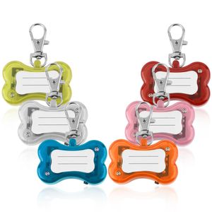 Animal de compagnie chien chat LED Flash os sécurité pendentif collier circulaire lumière Clip visible populaire