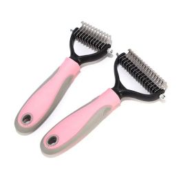 Pet Dog Combs Hair Cutter Hark Rake Remover Comb Combining Tool Puppy Haarreinigingsborstel Afscheiding Trimmer voor hondenkatvlooienkam