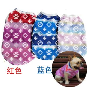 Pet Dog Vêtements mignons pour les petits chiens Imprimé Dollar printemps Summer Cat Coton Tshirt Cool Vest Vêtements Chihuahua Pug Shirts 240416