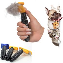 HOND HOND Deshdeding Removal Hair Cam voor Cat Grooming Brush Tool Haar Clipper Roestvrij Comben benodigdheden