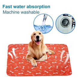 Couche-culotte d'urine pour chien, tapis de voiture, entraînement des animaux, voyage, tampons pipi pour animaux de compagnie, tapis d'impression de dessin animé, imperméable, réutilisable, 290t