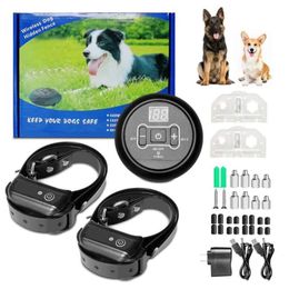 Pet Dog Elektrische hek Wireless dekking Diameter 40 - 1000m Versness System Zender Kraagkraag Waterdichte training Kennels P260Q