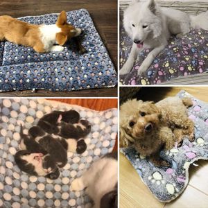 Hond Huizen Kat Verdikking Flanel Winter en Herfst Mat Pad Dubbelzijdig Hond Slapen Vloermatten Deken Anti-slip Kussen286W