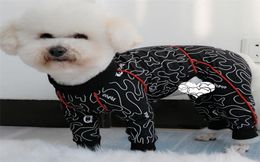 Huisdier jumpsuit dunne 100cotton puppy kleding overalls lange mouw pyjama's voor kleine honden sweatshirt chihuahua poodle bovenkleding t1569805