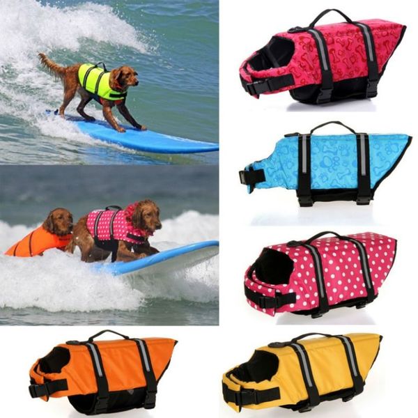 Chaleco salvavidas para perros, ropa de seguridad para chaleco salvavidas para mascotas, ropa de verano, protector de natación, traje de baño, chaqueta para perros grandes 25357T