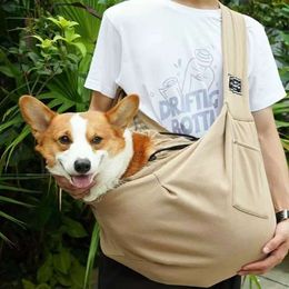 Pet Dog Storeing Crossbody Bag Large Capacidad Bolsa de perro Portable Bolsa de gato transpirable Mochila Bolsa de gato