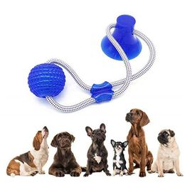 Juguetes para limpieza de dientes de cachorros y perros, juguetes para masticar con ventosa para perros pequeños y medianos, juguetes para perros