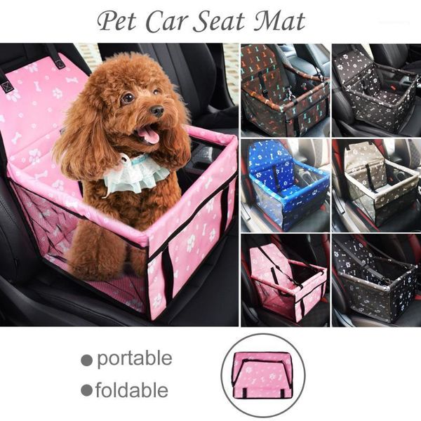 Asiento para perro mascota, accesorios de viaje, bolsas colgantes de malla, suministros plegables, estera impermeable, manta, bolsa de seguridad para coche