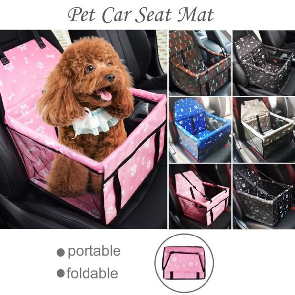 Accesorios de viaje de asiento para perros mascotas malla bolsas colgantes colgantes de mascotas plegables mascotas manta impermeable
