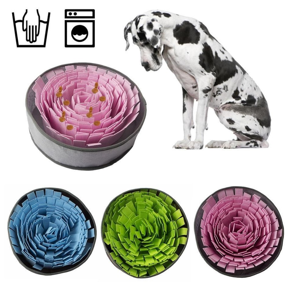 Pet Dog Sniffing Mat Cat Dog Slow Feeding Mat Food Dispenser Relieve Stress Nose Work Toy Dogs Snuffle Mat Training Blanket 201223234g